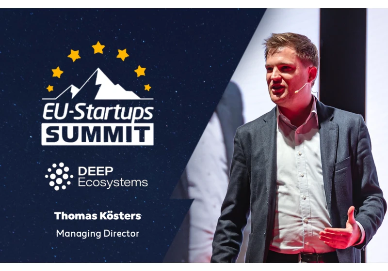 Co-Founder of DEEP Ecosystems, Thomas Kösters, will speak at the EU-Startups Summit in Barcelona on May 12-13