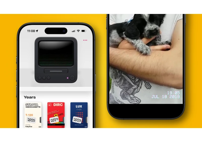 This glorious iPhone app brings back the lost joy of watching family VHS tapes – only with your forgotten smartphone videos