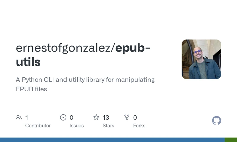 ePub-utils: A Python library and CLI tool for inspecting ePub from the terminal