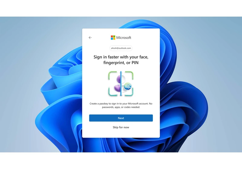 Microsoft makes passkeys the default authentication method for all new accounts