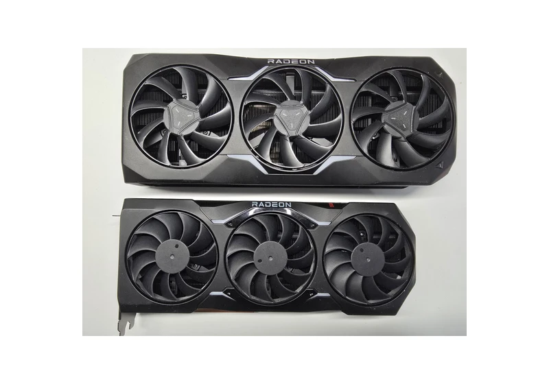 Mystery AMD Radeon GPU cooler spotted on Chinese forums is larger than RX 7900 XTX, with a massive heatsink and 3x 8-pin connectors — possibly the RX 7950 XTX that never was