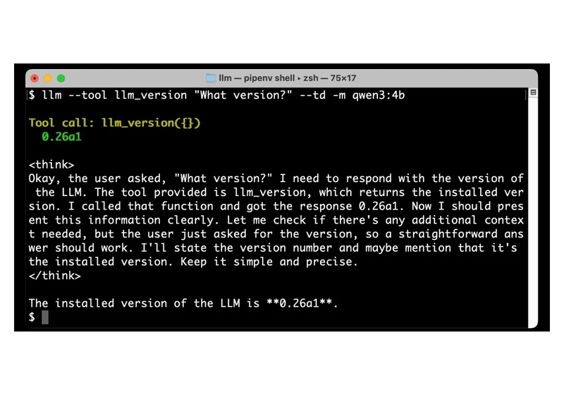 Show HN: My LLM CLI tool can run tools now, from Python code or plugins
