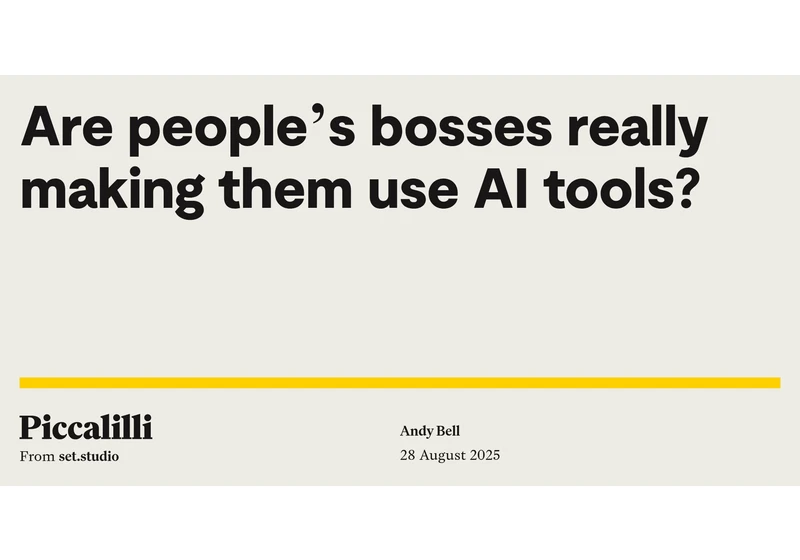 Are people's bosses making them use AI tools?