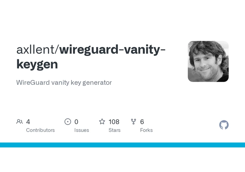 WireGuard-vanity-keygen: WireGuard vanity key generator