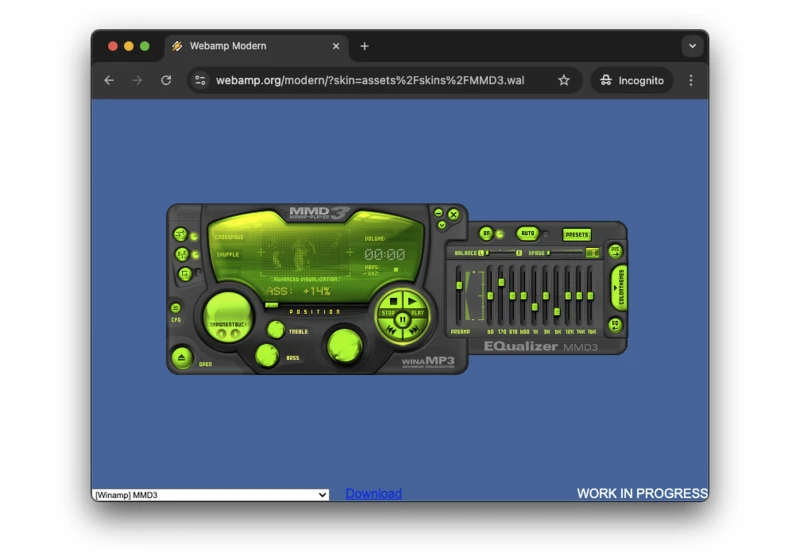 Rendering "modern" Winamp skins in the browser