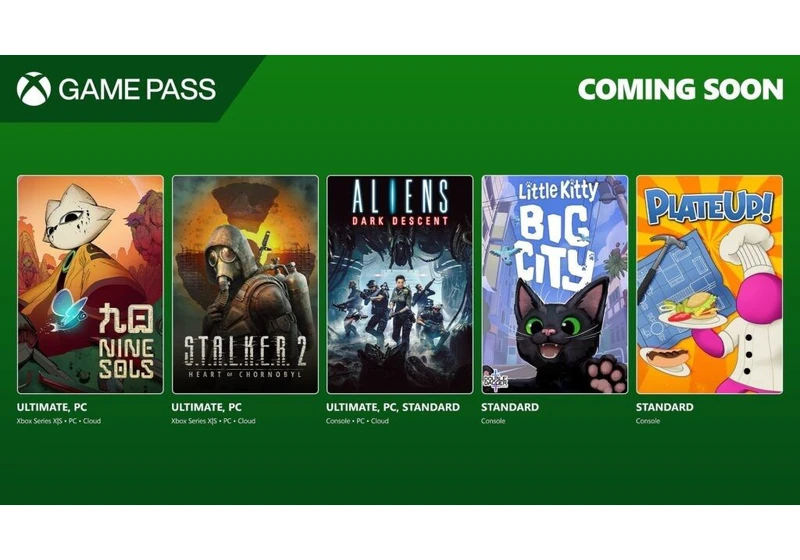 Xbox Game Pass gets STALKER 2 and a tactical alien adventure, while Standard subscribers get one of the year's best indie games