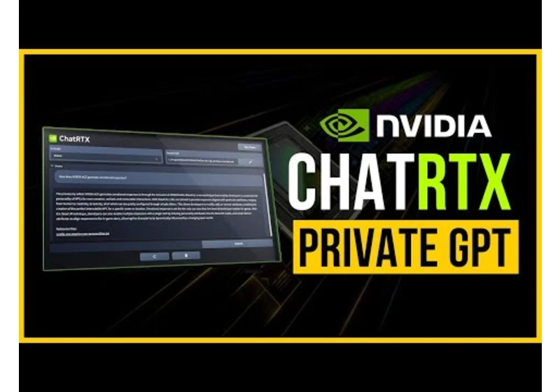 NVIDIA ChatRTX: Private Chatbot for Your Files, Image Search via Voice | How to get started