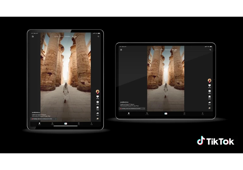 TikTok upgrades its app experience for tablets and foldables