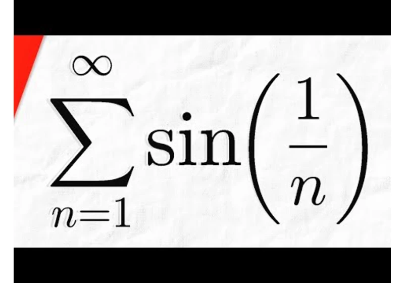 Series sin(1/n) Diverges with Limit Comparison Test | Calculus 2 Exercises