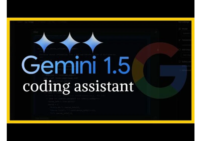 Gemini 1.5 Pro - Coding Assistant with 1M tokens