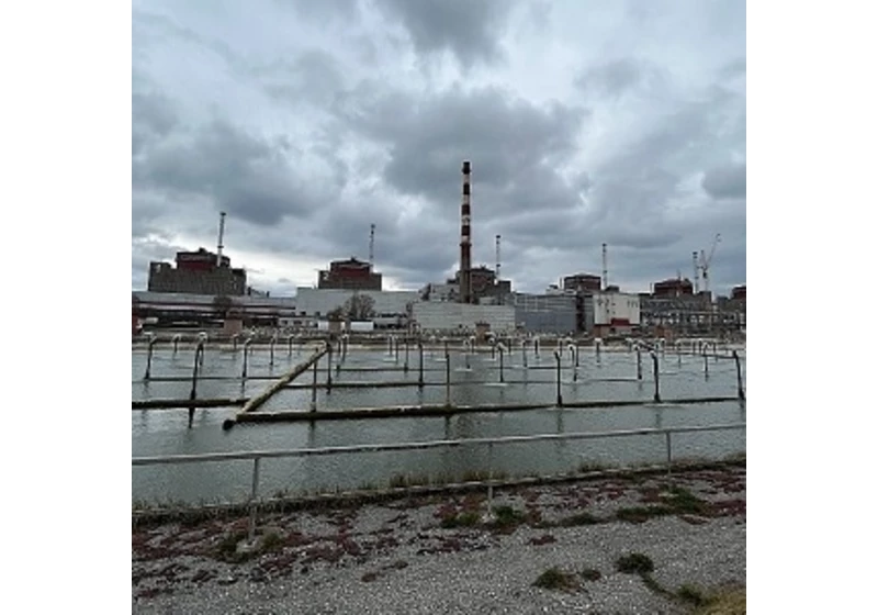 Záporožská jaderná elektrárna po zničení Kachovské přehrady
