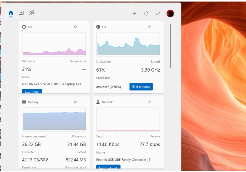 Microsoft finally adds some useful Widgets to monitor your PC