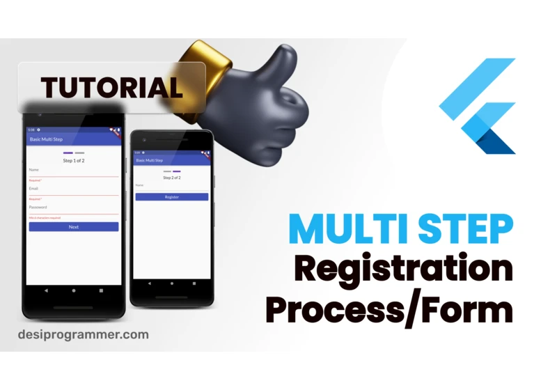 Multi Step Registration Form In Flutter With/Without Provider