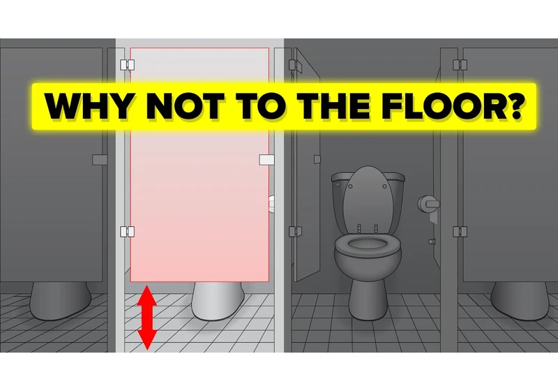 Why Public Bathroom Doors Don’t Go To The Floor