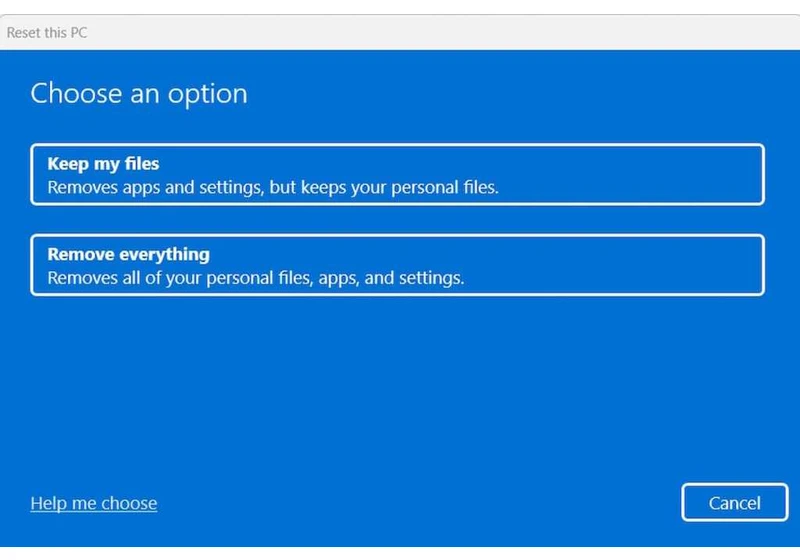 How to factory reset your Windows 11 laptop