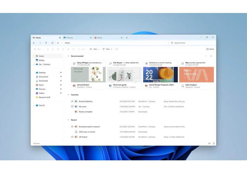 Major File Explorer design updates and RGB device controls roll out in latest Windows 11 preview