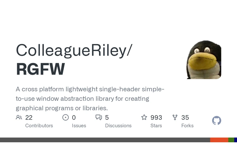 RGFW: Single-header C99 window abstraction library