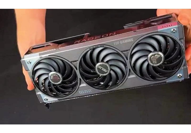 The Asus RX 9070 XT TUF Gaming has allegedly been unboxed, suggesting ready stock at retailers