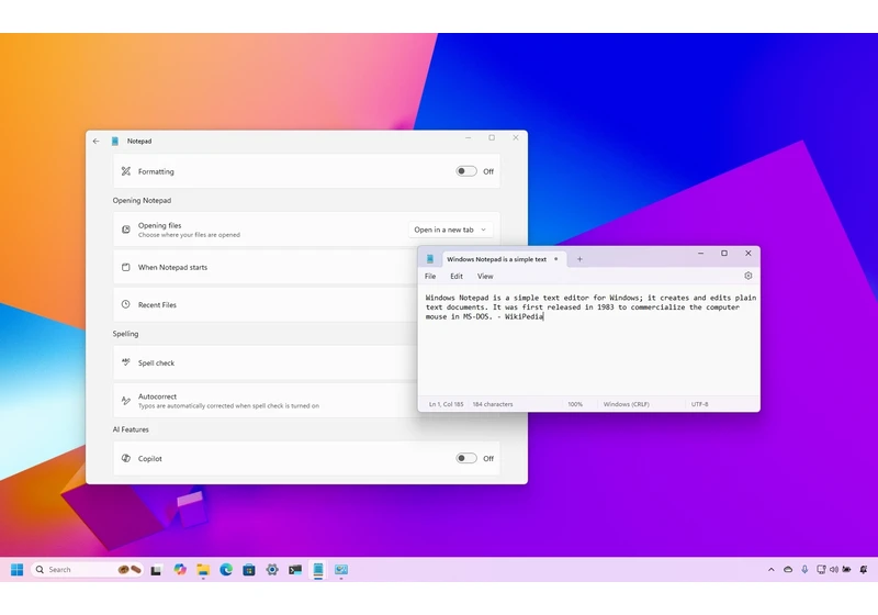 How to disable AI in Notepad on Windows 11 for a classic experience