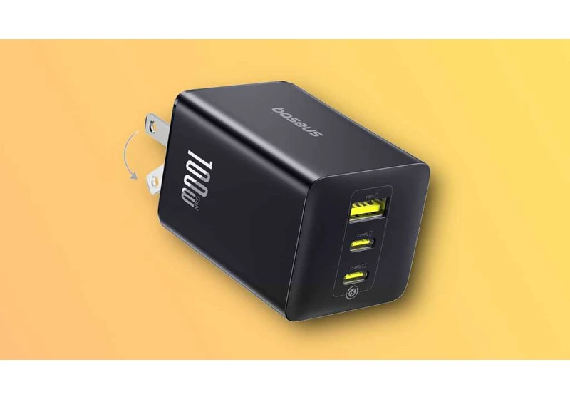 This fast-charging 3-port USB-C charger block is 40% off right now