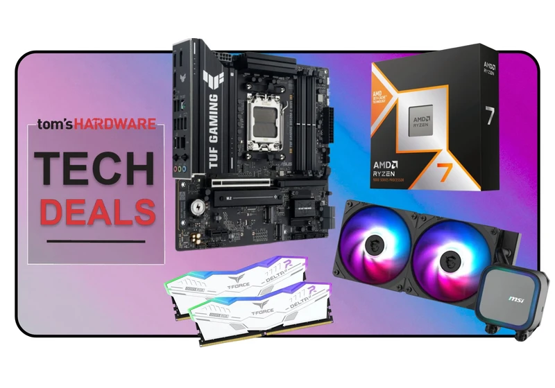  Newegg's Ryzen 7 9800X3D, motherboard, RAM, and 240mm liquid AIO cooler combo deal is only $678 — just add an SSD, PSU, GPU, and case for a complete new PC build 