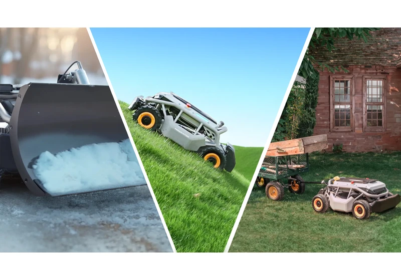  Meet the Transformer of lawnbots: the Mowrator is also a snow plough, leaf vacuum and trailer hitch that takes the effort out of yard work 