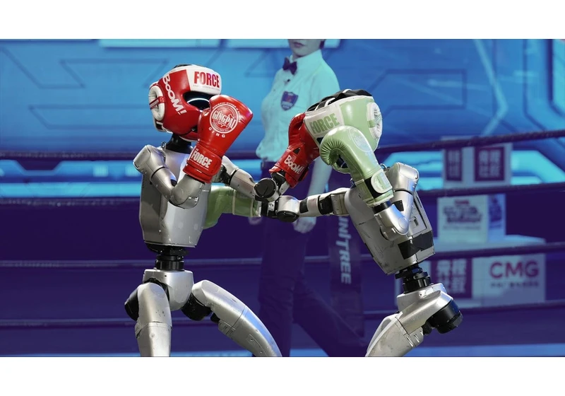 Humanoid Robot Boxing: Unitree G1 Battle Royale video