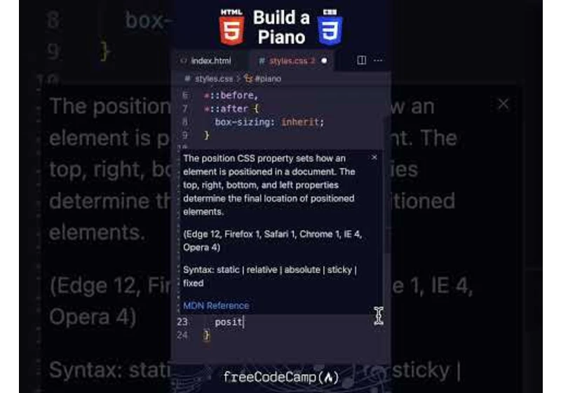 CSS to C Major 🎹 Tutorial
