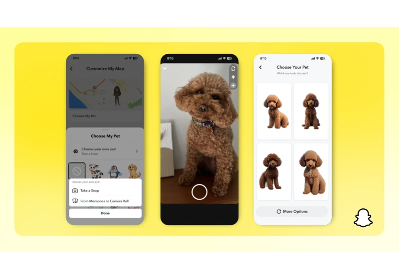 Snapchat’s latest paid perk is an AI Bitmoji of your pet