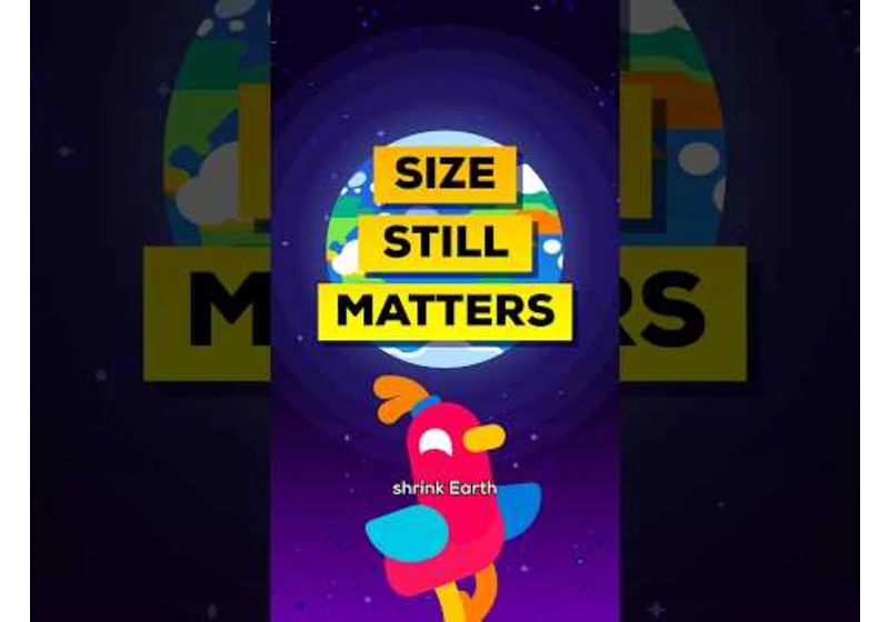 Let’s Shrink Earth to Half Its Size #kurzgesagt #shorts