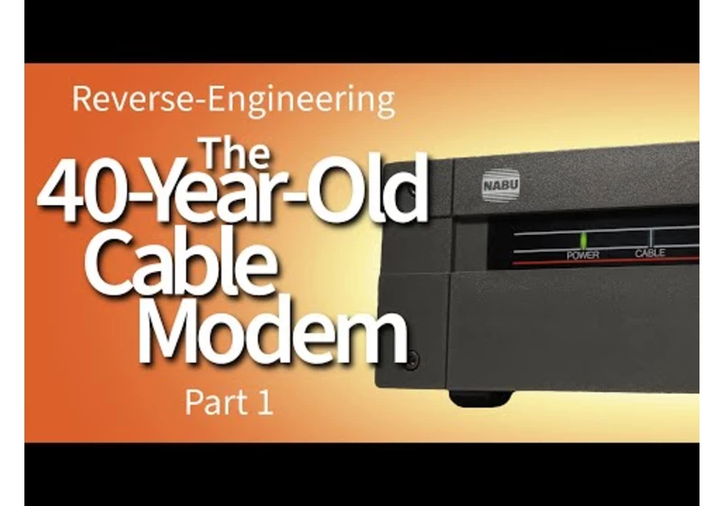 The 40-Year-Old Cable Modem (a NABU network modem teardown) [video]