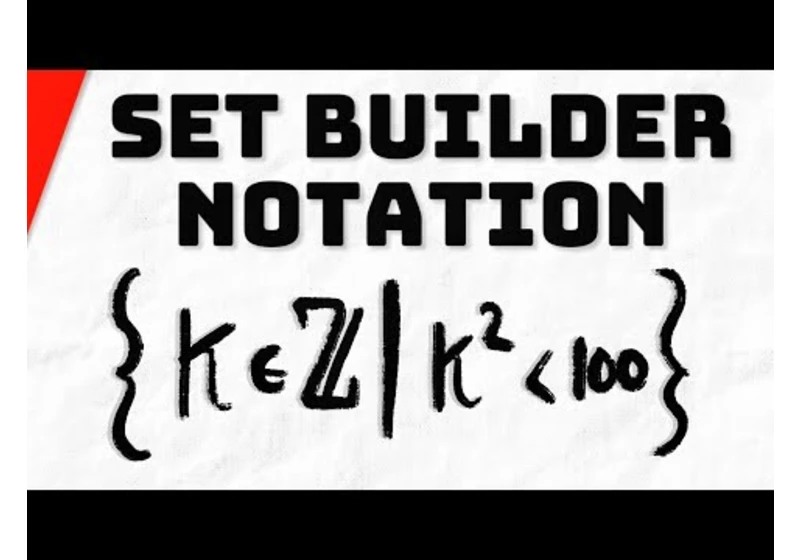 How to Use Set Builder Notation | Discrete Math