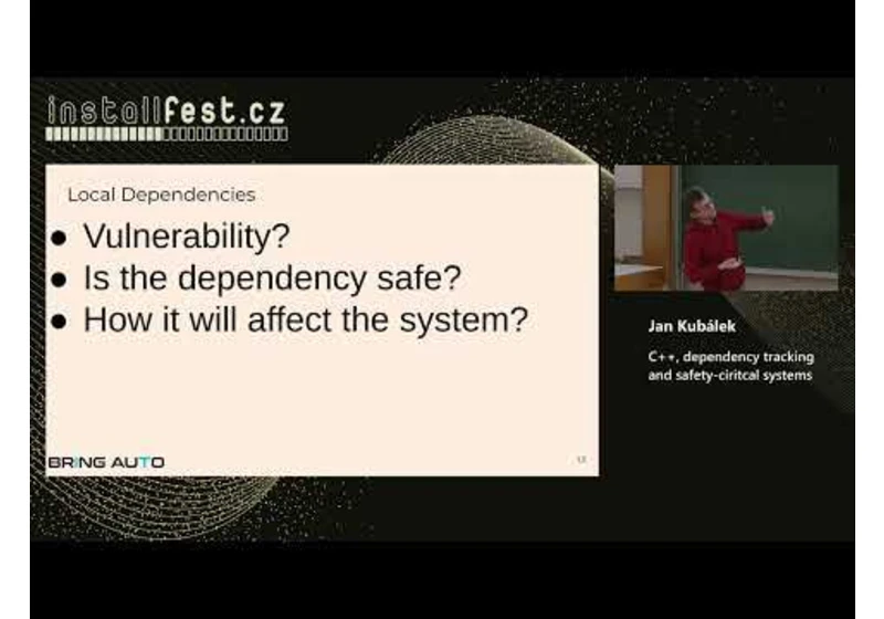 C++, dependency tracking and safety-ciritcal systems (Jan Kubálek)