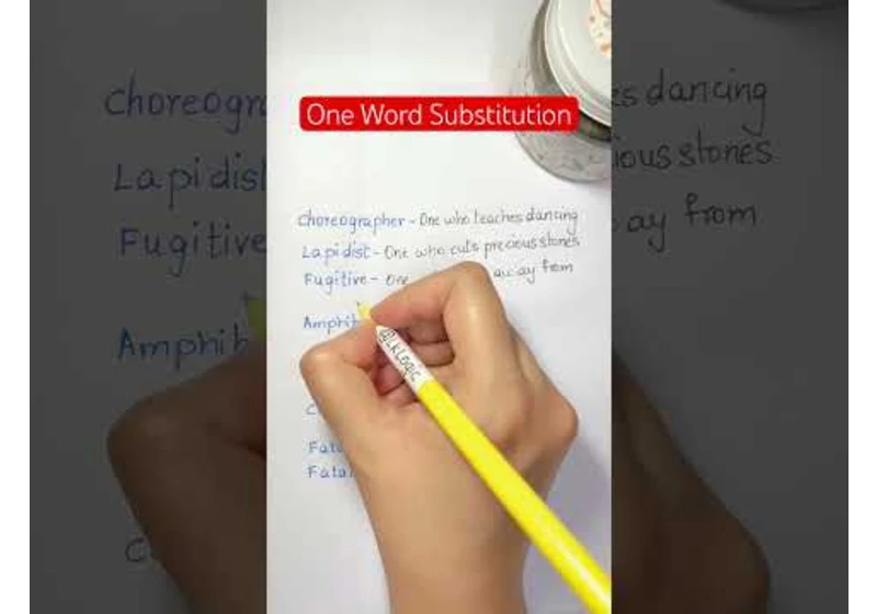 One Word Substitution