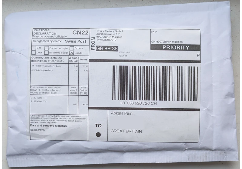 The international standard for identifying postal items