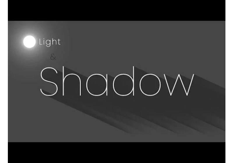 Light & Shadow Text Shadow Animation using Javascript