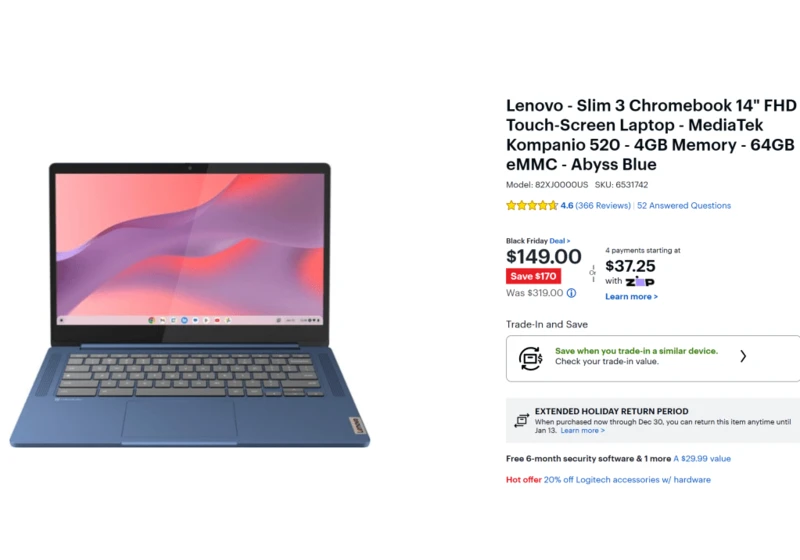 This solid Lenovo Chromebook is just $149 in an early Black Friday deal