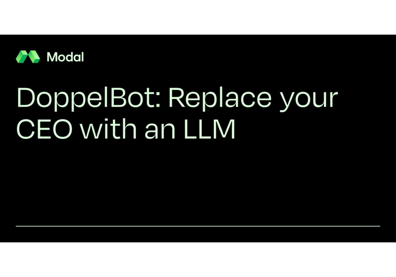 DoppelBot: Replace Your CEO with an LLM