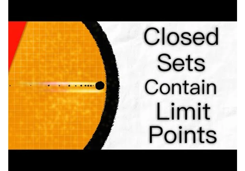 A Set is Closed iff it Contains Limit Points | Real Analysis
