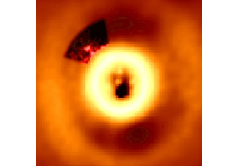 Šmírování vzdálené mladičké dozrávající exoplanety