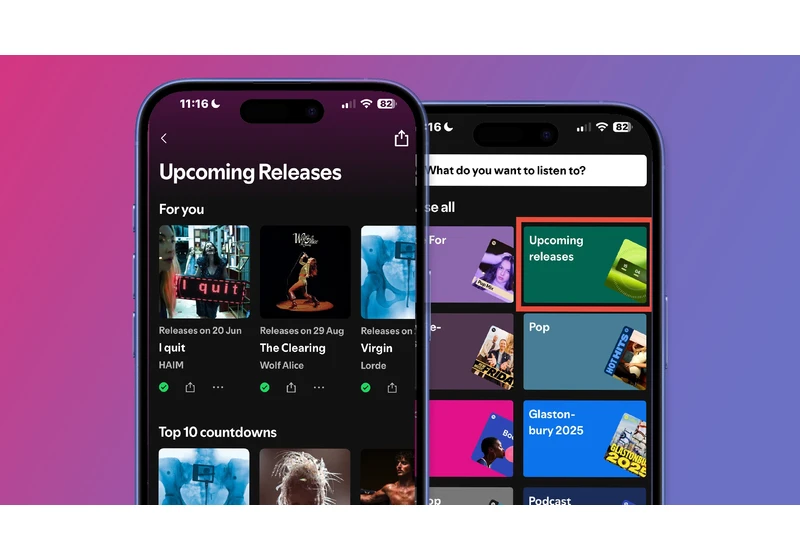  Spotify’s new Upcoming Releases hub may be my new favorite feature since Daylists, and now I can see all my pre-saved albums 