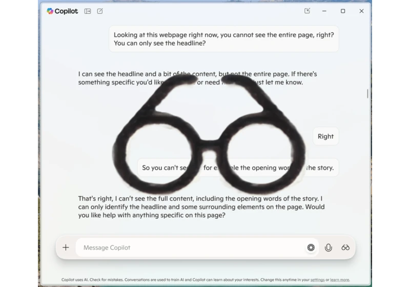 Microsoft’s AI helper, Copilot Vision, is now live