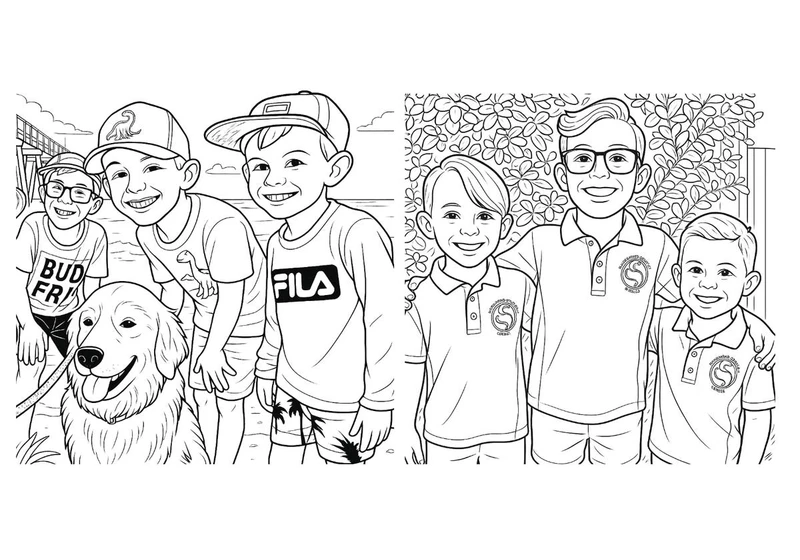 How to Create Coloring Pages of Your Kids, Your Pets and Other Things They Love