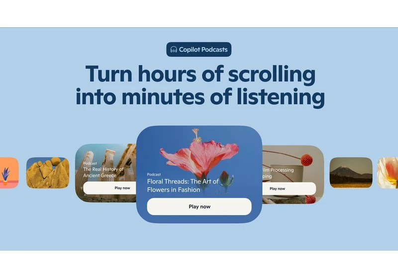 Copilot can now turn your favorite topics into a virtual podcast that you can partake in