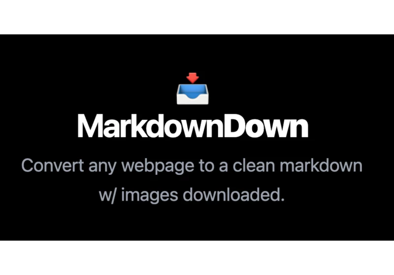 Show HN: I made a tool to clean and convert any webpage to Markdown
