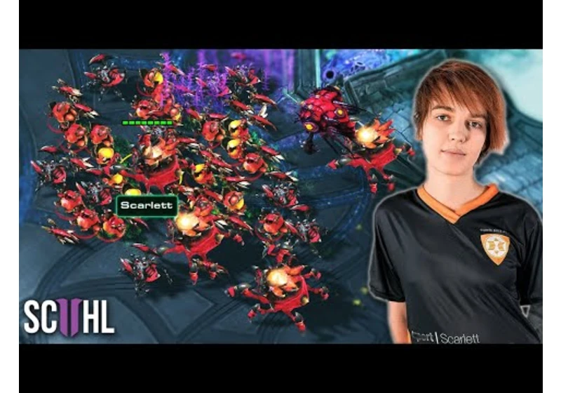 Scarlett's MASSIVE ZERG SWARM - Starcraft 2: Scarlett vs. Creator