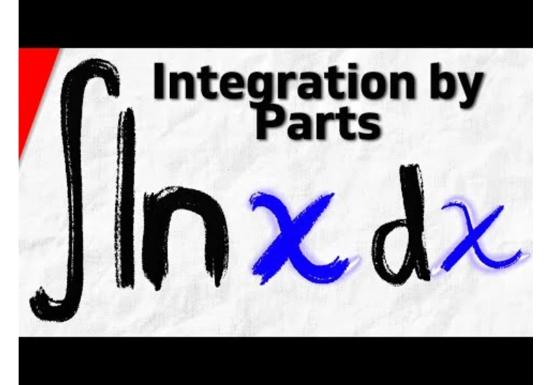 Integral of lnx with Integration by Parts | Calculus 2 Exercises