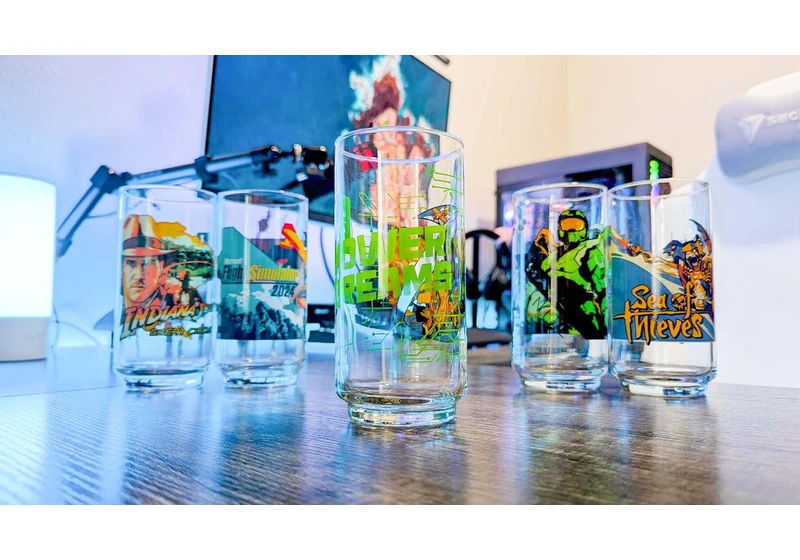 I wanted to review Indiana Jones' French toast, but Xbox sent me a bunch of cool glasses instead