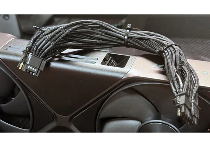 First credible report of RTX 5090 FE with melted connector appears — third-party cable likely cause