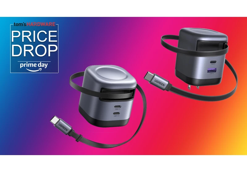 These Ugreen retractable USB-C power bricks are a traveler's best friend, now up to 33% off — 45W for $20, 65-watt for $35 in Prime Deal